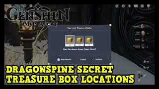 Genshin Impact Dragonspine All Secret Treasure Box Locations Priest Princess Scribe [upl. by Emirej]