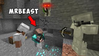 3 Minecraft Speedrunners VS Cazador con MrBeast [upl. by Aicilanna]