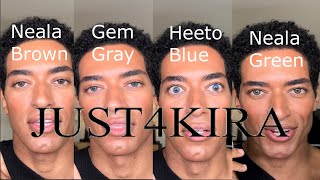 JUST4KIRA Neala Green Neala Brown Heeto Blue and Gem Gray [upl. by Alliuqaj]