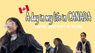 Visiting my University in Canada University of Regina  Campus Tour  Khushi Chawla Vlogs [upl. by Erda]