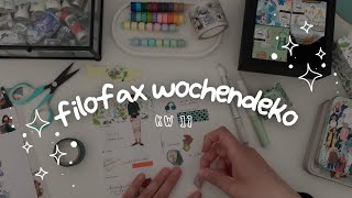 Filofax Wochendeko KW 17 2024  heartsfailing [upl. by Mala74]