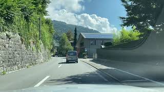 Switzerland  Driving in Switzerland From Thun to Interlaken Alps Views [upl. by Fleurette626]