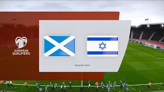 Scotland vs Israel  Hampden Park  2022 FIFA World Cup Qualifiers  PES 2021 [upl. by Patience251]