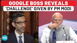 Sundar Pichai Reveals Challenge Given By PM Modi During USA Tech Meet  Google  AI  India [upl. by Aztiray]