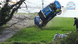 Rallye Rhône Charbonnières 2023  crash Lefebvre par AugCharpin69 [upl. by Mudenihc827]