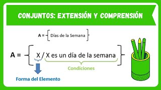 Conjuntos por COMPRENSIÓN con Ejemplos  Teoría de Conjuntos [upl. by Arba397]