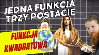 FUNKCJA KWADRATOWA wzór w postaci ogólnej kanonicznej iloczynowej LEKCJE Z FSOREM 46 [upl. by Antipas861]