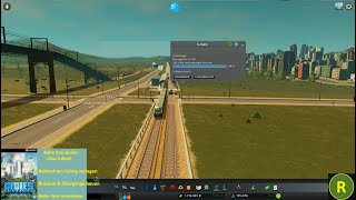 Cities Skylines Bahn Bau Guide Oberirdisch [upl. by Idnem]