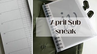 The April Sub Box  Cloth  Paper [upl. by Nnylamme]