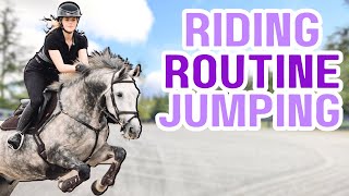 My Riding ROUTINE for Showjumping This Esme Ad [upl. by Janek]