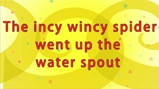 Karaoke Rhymes  Incy Wincy Spider [upl. by Azirb872]