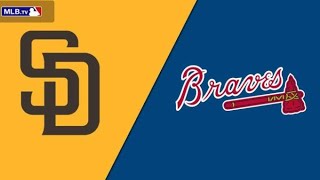 San Diego Padres vs Atlanta Braves live Baseball Match Today  MLB [upl. by Killoran]