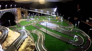 CIRCUITO SCALEXTRIC ILUMINADO  EL VIDEO [upl. by Alonso]