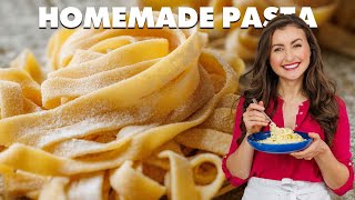 Easy Homemade Pasta Recipe  A StepbyStep Guide [upl. by Ativad]