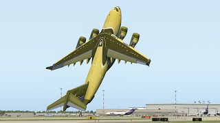 C17 Globemaster Crazy Vertical Take Off  XPlane11 [upl. by Sauder]