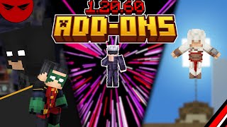 MCPE Addons for 12060 Jujutsu Kaisen Addon The Batman Addon Assassins Creed Addon [upl. by Cowley415]