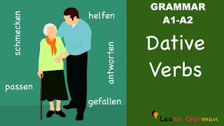 Learn German  German Grammar  Dative verbs  Verben mit Dativ  A1 [upl. by Jamin548]