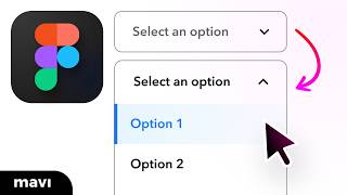Create a DROPDOWN MENU in Figma Tutorial [upl. by Iblok768]