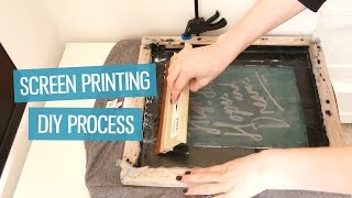 How to screen print tshirts at home DIY method  CharliMarieTV [upl. by Sarkaria787]