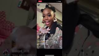 Nafessa Williams Instagram Live Black and Blue promotion 102419 [upl. by Borreri]