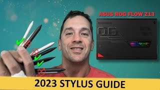 Ultimate Stylus Guide for Artists Asus Rog Flow Z13 Stylus Review amp Comparison 2023 [upl. by Finnie]