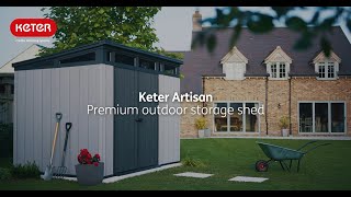 How To Build Keter Artisan 9x7 Shed  Step by Step Assembly Video [upl. by Accber897]