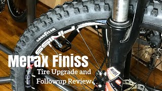 Merax Finiss Mountain Bike Tire Upgrade and Followup Review [upl. by Zeidman802]