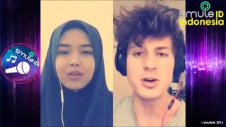 SHERYL SHAZWANIE feat CHARLIE PUTH  We Dont Talk Anymore  Wow awesome smule [upl. by Yeargain630]