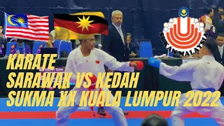 KARATE  SARAWAK VS KEDAH  SUKMA XX KUALA LUMPUR  SUKMA MSN XX 2022  MALAYSIA GAMES [upl. by Cyndie343]