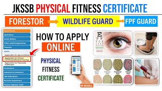 Apply Online Physical Fitness Certificate For JKSSB Forestor amp Wildlife Guard  Forestor Physical [upl. by Siouxie]