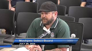 Mashpee Select Board  07292024 [upl. by Baten]