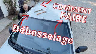 COMMENT DEBOSSELER un toit peugeot 405 [upl. by Repotsirhc]