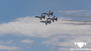 2022  14  USAF Thunderbirds Full Demo  Ft Wayne Air Show [upl. by Ahsiatal]