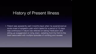 Case Presentation  Pseudocyst Pancreas 08062021 [upl. by Watt]