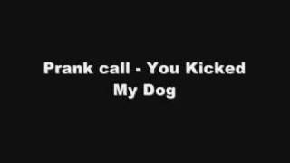 Prank Phone Call  You Kicked My Dog [upl. by Dieball]