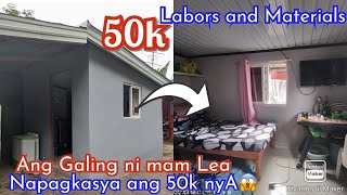 50k Budget Napagkasya Paano Ang Ginawa Ang Galing Mag Budgetofw house projectsimple dream house [upl. by Aerona]