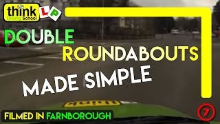 Double Roundabouts Driving Lesson  Think Driving School [upl. by Flatto]