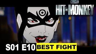 Marvels HitMonkey Season 1 Episode 10 BEST FIGHT SCENE  FIGHT [upl. by Arlette859]