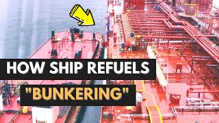 How To Ship Bunkering Operations Tanker Mooring Ship to Ship [upl. by Akenna697]