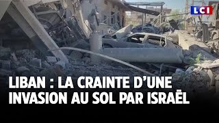 Liban  la crainte d’une invasion au sol par Israël [upl. by Enelak]