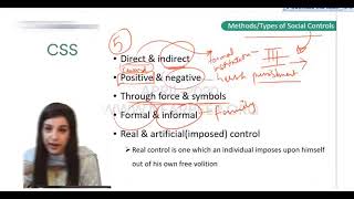 social control and social institution lecture 02 CSS Sociology PMS UPSC [upl. by Hutchison]