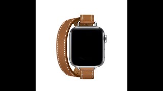 URVOI Apple Watch Attelage Double Tour leather band [upl. by Ecinert986]