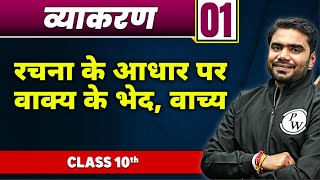 व्याकरण 01  रचना के आधार पर वाक्य के भेद वाच्य  कक्षा 10वी  Hindi [upl. by Sandor761]