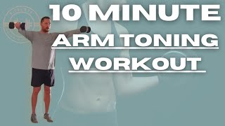 Sculpted Arms in 10 Minutes Tabata Dumbbell Workout [upl. by Ailegnave]