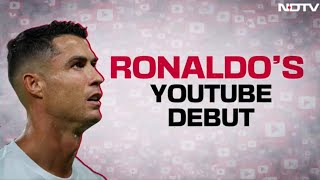 UR Cristiano Official  Ronaldo Shatters World Record Hours After Launching His YouTube Channel [upl. by Erma]