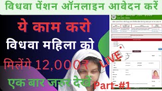 विधवा पेंशन का फॉर्म कैसे भरें Vidhwa Pension Online Kaise Karen  UP Vidhwa Pension Apply Online [upl. by Adnahs]