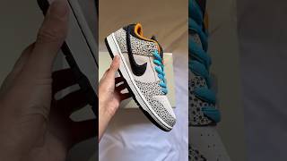 Nike SB Dunk Low Pro Safari Olympics dunkslowsbsafariolympics nikesb sneakers [upl. by Yeclehc]