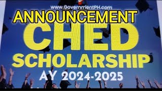 ANNOUCEMENT CHED SCHOLARSHIP APPLY NOW NA [upl. by Essirahc]