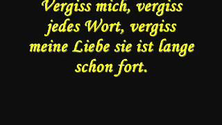 Luttenberger Klug  Vergiss mich Lyrics ♥ [upl. by Inneg]