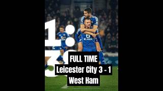 FULL TIMELeicester City 3  1 West HamRuud’s first game in charge is a win lcfc premierleague [upl. by Asus]